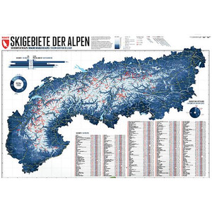 Marmota Maps Regional-Karte Alpenkarte 268 Skigebiete