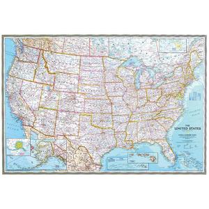 National Geographic Landkarte USA Karte politisch - Riesenformat