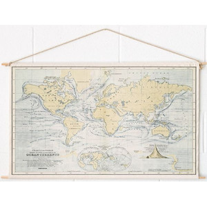 Miss Wood Harta lumii Woody Cotton Map Oceans