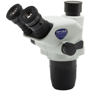Optika Cabazal estereo microsopio SZO-T, trino, 6.7x-45x, w.d. 110 mm, Ø 23mm, click stop