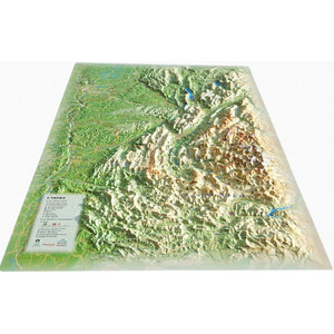 Carte régionale 3Dmap L'Isère