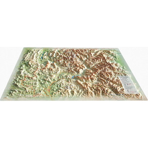 3Dmap Regional-Karte Les Hautes Alpes