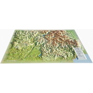 3Dmap Regional-Karte Les Alpes-de-Hautes- Provence