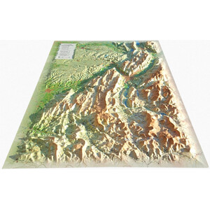Carte régionale 3Dmap Vercors-Chartreuse