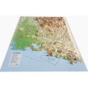 3Dmap Regional-Karte Les Massifs de Provence