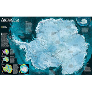 National Geographic Regionale kaart Antarctica (Engels)
