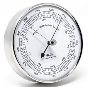 Fischer Weather station Barometer Stainless Steel