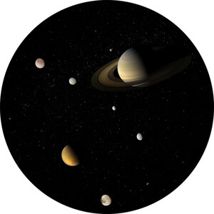Redmark Dia für Bresser- und NG-Planetarium Saturn-System
