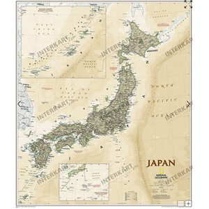Carte géographique National Geographic Japon