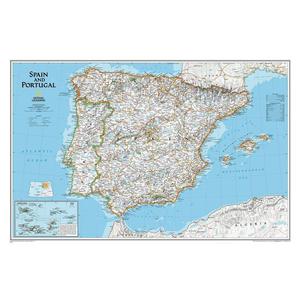 National Geographic Mapa Espanha e Portugal