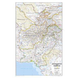 National Geographic Landkarte Afghanistan und Pakistan