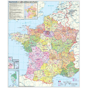 Stiefel Carte des codes postaux de la France (français)