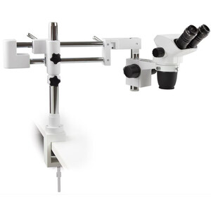 Euromex Microscopio stereo zoom NZ.1702-BC, 6.5-55x, Doppelarm, Tischklemme, bino