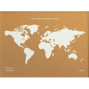 Miss Wood Weltkarte Woody Map Fluor XL