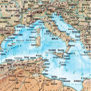 freytag & berndt Weltkarte physisch