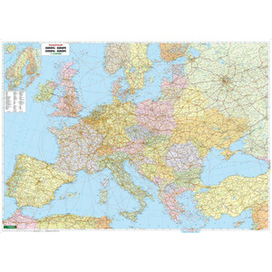 freytag & berndt Kontinent-Karte Europa politisch mit Metallleisten