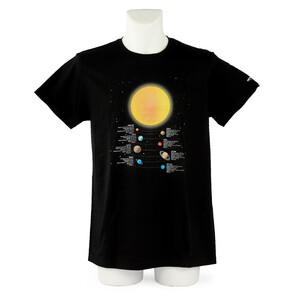 Omegon T-Shirt Camiseta de información sobre los planetas de en talla M