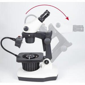 Motic Microscopio stereo zoom GM-161, bino, fluo,  7.5-45x, wd 110mm