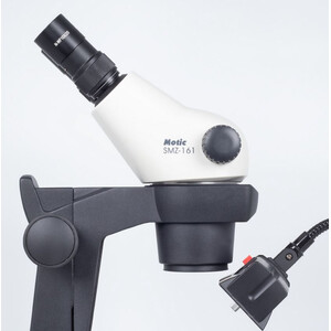 Motic Microscopio stereo zoom GM-161, bino, fluo, 7.5-45x, wd 110mm