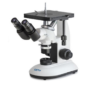Kern Microscopio invertito OLF 162,  invers, MET, bino, DIN planchrom,100x-400x, Auflicht, LED, 3W