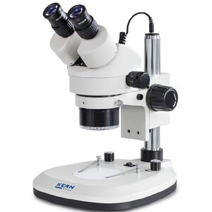 Kern Microscópio stereo zoom  OZL 465, bino, Ringl, Greenough, 0,7-4,5x, HWF10x20, 3W LED