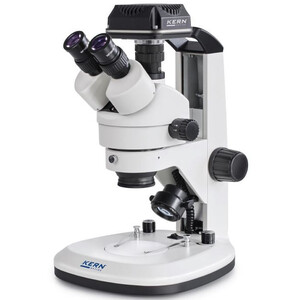 Kern Mikroskop OZL 468C825, Greenough, Zahnstange, 7-45x, 10x/20, Auf-Durchlicht 3W LED, Kamera 5MP, USB 2.0