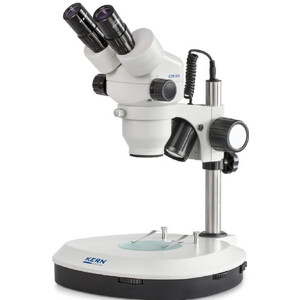 Kern Mikroskop stereoskopowy zoom OZM 542, Bino, 7-45x, HSWF10x23, Auf-Durchlicht, 3W LED