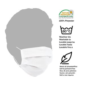 Masketo Face mask polyester white