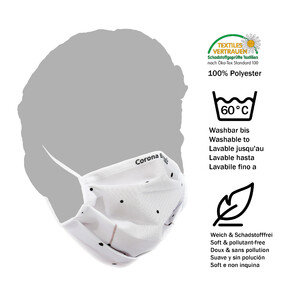 Masketo Máscara facial Corona Borealis em poliéster - 5 peças