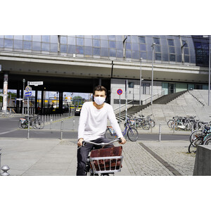 MYONE Mund- und Nasenmaske weiß Größe L 5 Stück