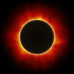 Masketo Mund- und Nasenmaske mit Astromotiv Sonnencorona 5 Stück