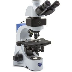 Optika Microscoop Mikroskop B-383LD, trino, FL-LED, blue filter, N-PLAN, IOS, 40x-1000x