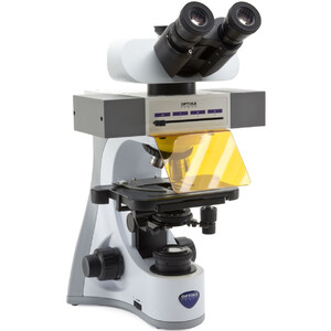 Optika Microscop B-510LD4, LED fluorescense, trino, 1000x, Plan IOS, 4 empty filtersets slots