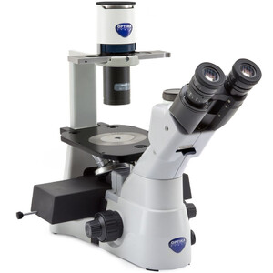 Optika Microscópio invertido IM-3LD2, Plan IOS LWD PH, LED-FLUO, 400x, Trinokular, B&G Filterset