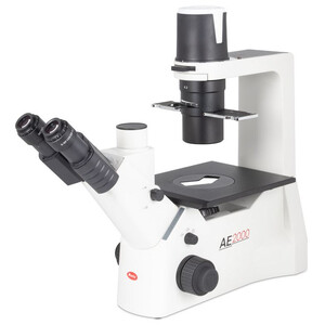 Motic Omgekeerde microscoop AE2000 trino, infinity, 40x-200x, phase, Hal, 30W