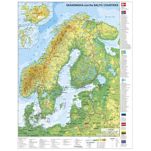 Stiefel Landkarte Skandinavien und Baltikum