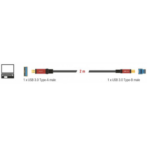 PegasusAstro USB-Cable Premium 1x USB3.0 Type-B 2m