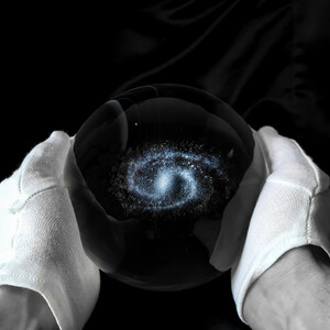 CinkS labs Calea Lactee într-o sferă de sticlă