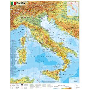 Stiefel Landkarte Italien