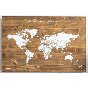 Miss Wood Mapa mundial Woody Map Wooden 60x40