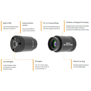 StarAid Câmera Standalone Autoguider Revolution Revision B