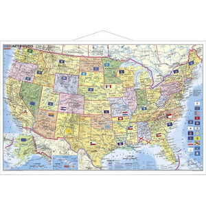 Stiefel Landkarte USA politisch mit PLZ