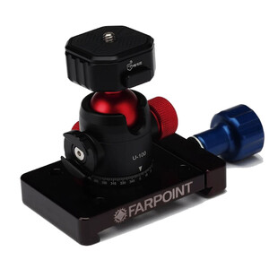 Farpoint Sopporto per macchina fotografica FDA Kugelkopf mit Prismenklemme