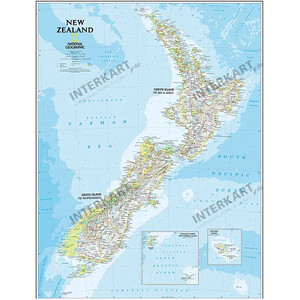 National Geographic Harta New Zealand (60 x 77 cm)
