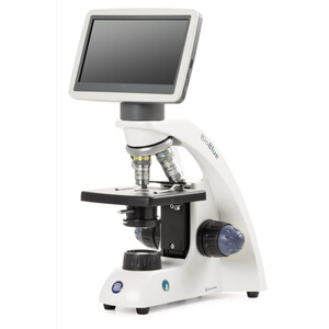 Euromex Microscop Mikroskop BioBlue, BB.4200-LCD, 7 inch LCD Bildschirm, SMP 4/10/S40x Objektiven, DIN, 40x - 400x, 10x/18, LED, 1W, einfacher Objekttisch