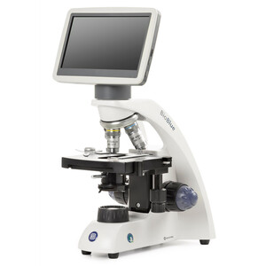 Euromex Microscoop Mikroskop BioBlue, BB.4220-LCD, 7 inch LCD Bildschirm, SMP 4/10/S40x Objektiven, DIN, 40x - 400x, 10x/18, LED, 1W, Kreuztisch