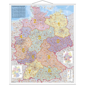 Stiefel Landkarte Postleitzahlenkarte Deutschland