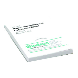 Windaus Carta per pulizia lenti, blocchetto da 250 fogli, 10x13 cm
