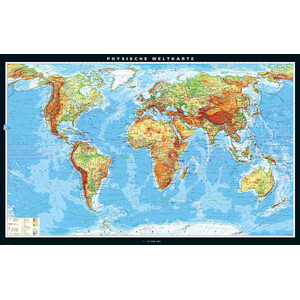 PONS World map Die Erde physisch (267 x 168 cm)