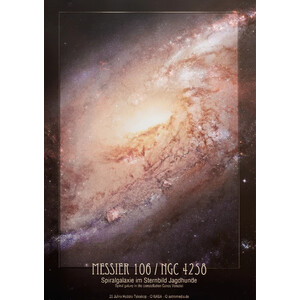 AstroMedia Plakaty Spiralgalaxie Messier 106